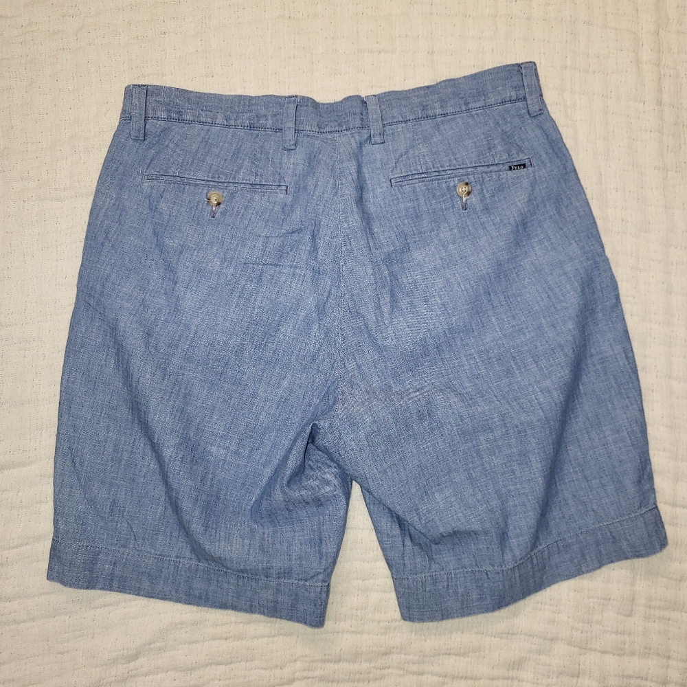 Polo by Ralph Lauren Chambray Shorts, 31 - Picture 5 of 6